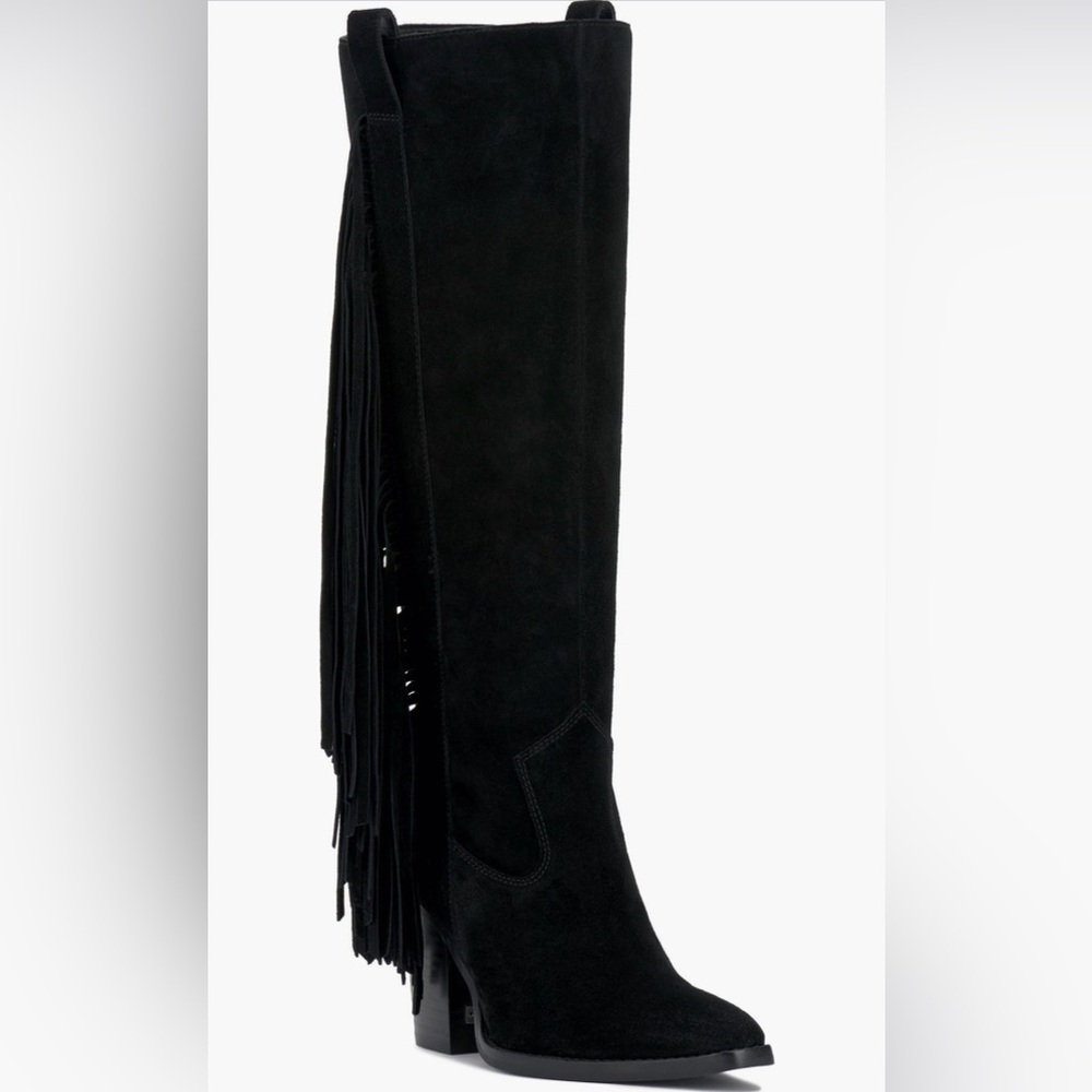Vince Camuto Pelia Fringe Knee-High Women's Boots - NWT